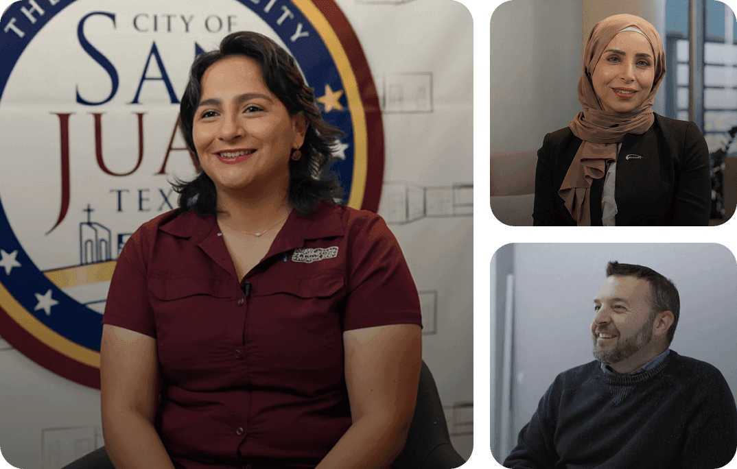 Diverse Hexnode customers and IT professionals worldwide using enterprise security solutions for mobile device management.