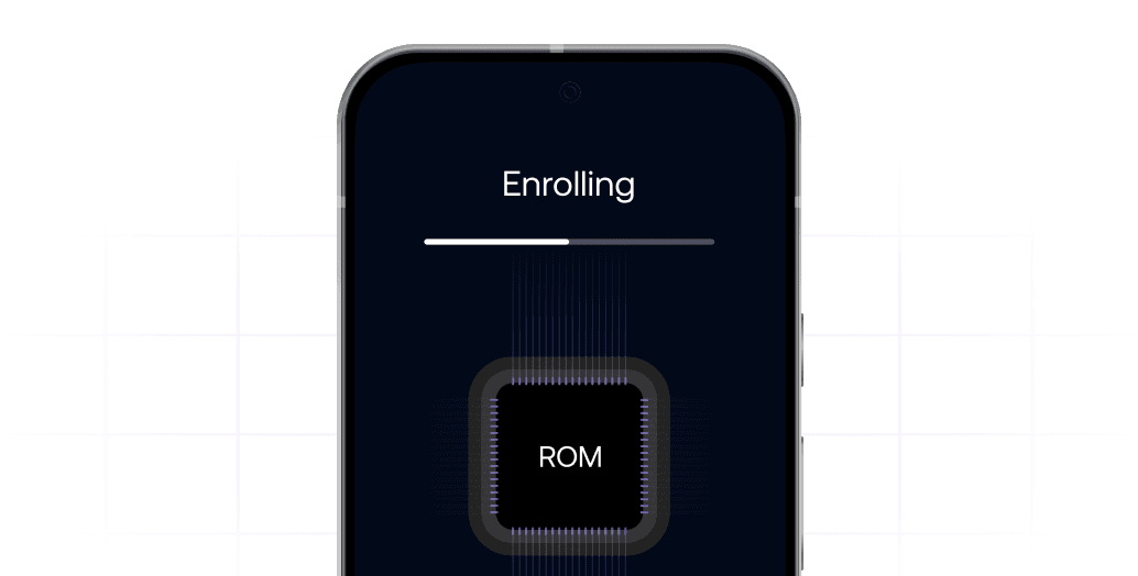 Device enrolling with ROM-level integration for secure UEM provisioning