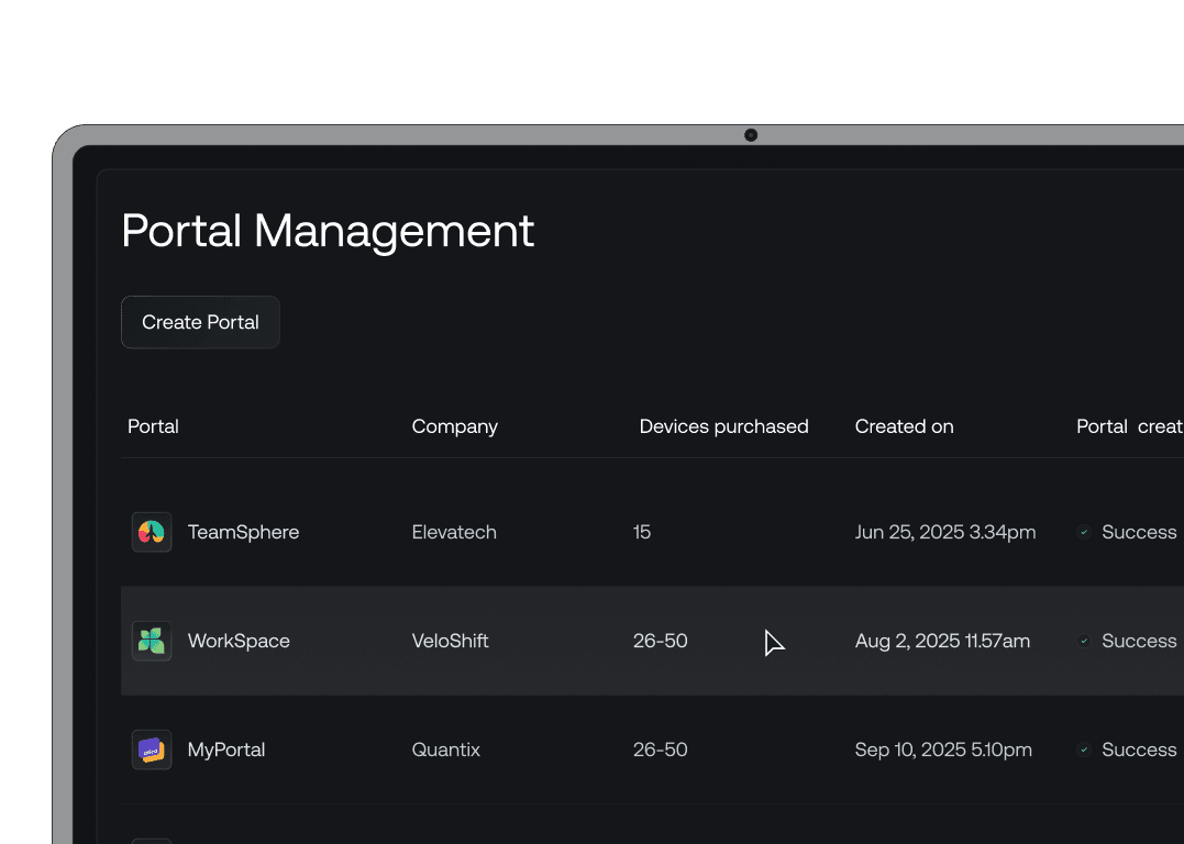 Apple TV completing zero-touch enrollment through Hexnode, enabling automated setup and supervision at scale.