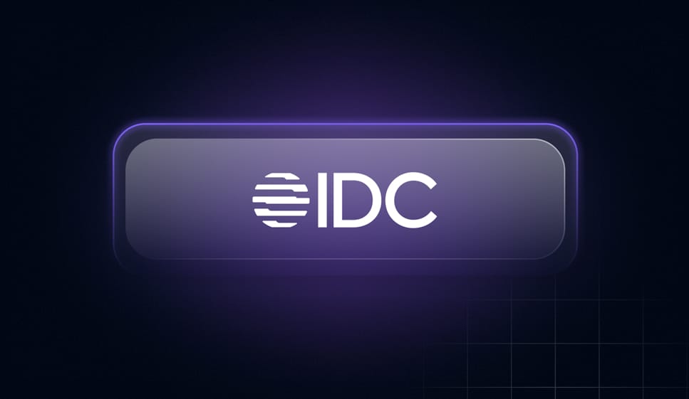 Logo for IDC MarketScape representing the Worldwide UEM Software Vendor Assessment report.