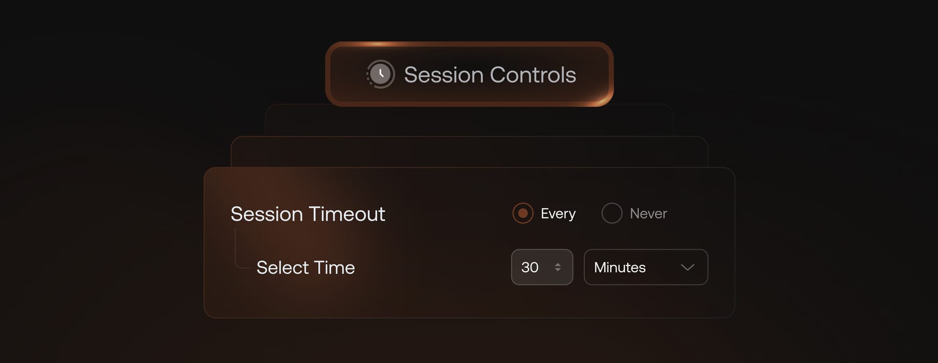 Hexnode IdP session management settings featuring session timeout controls to enhance security and enforce access management policies.