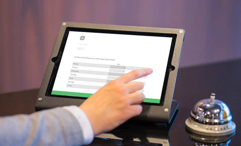 Using a self-service kiosk for a Survey