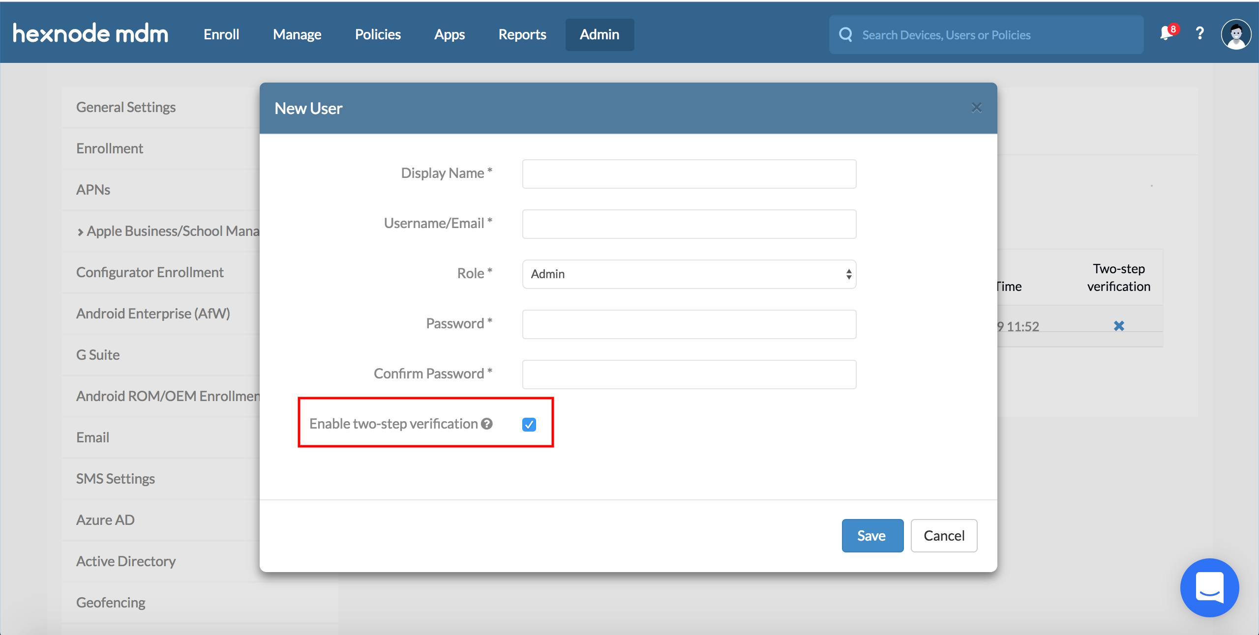 Two-step verification for technician login - Unified Endpoint ...