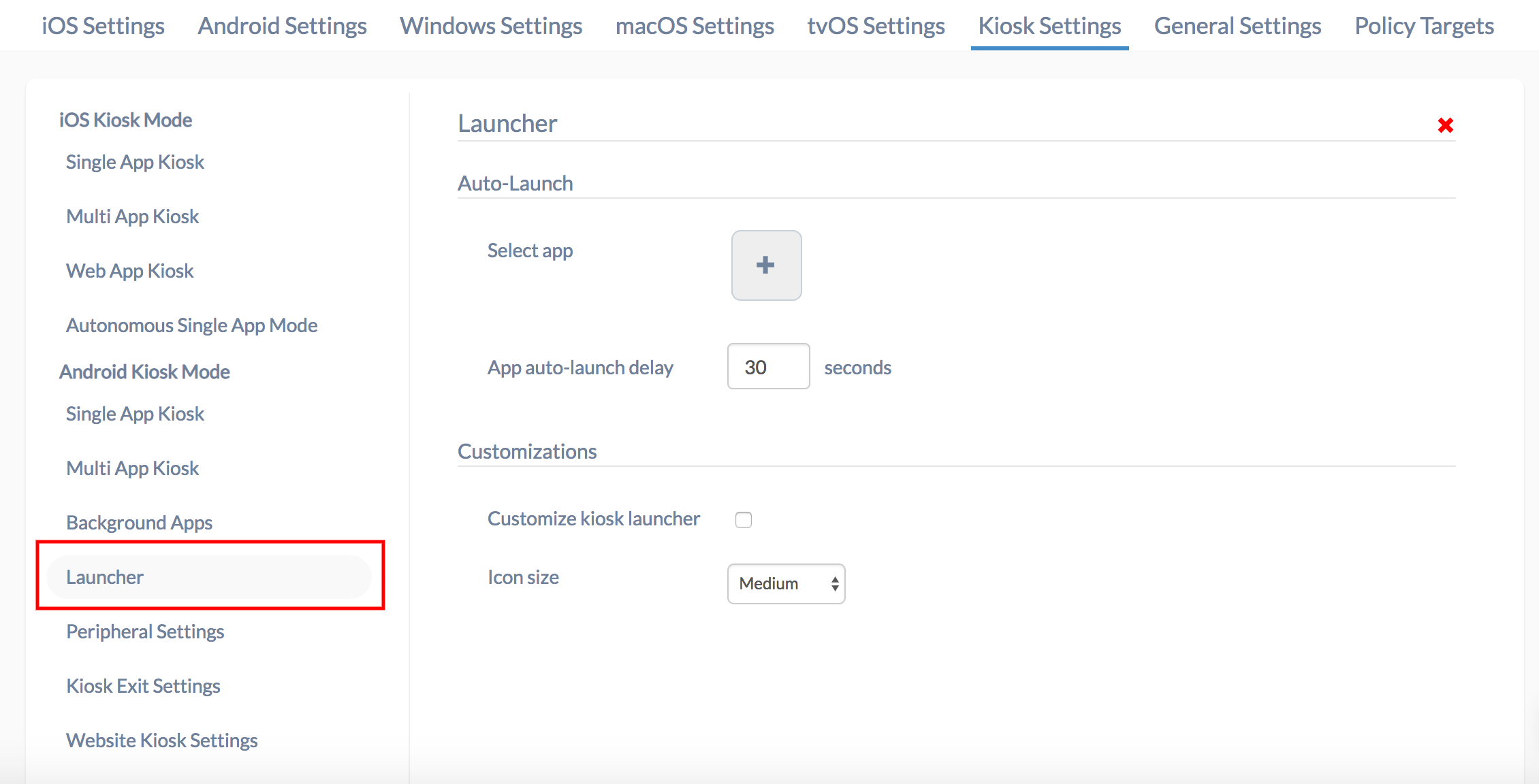 Launcher Customization Hexnode Connect