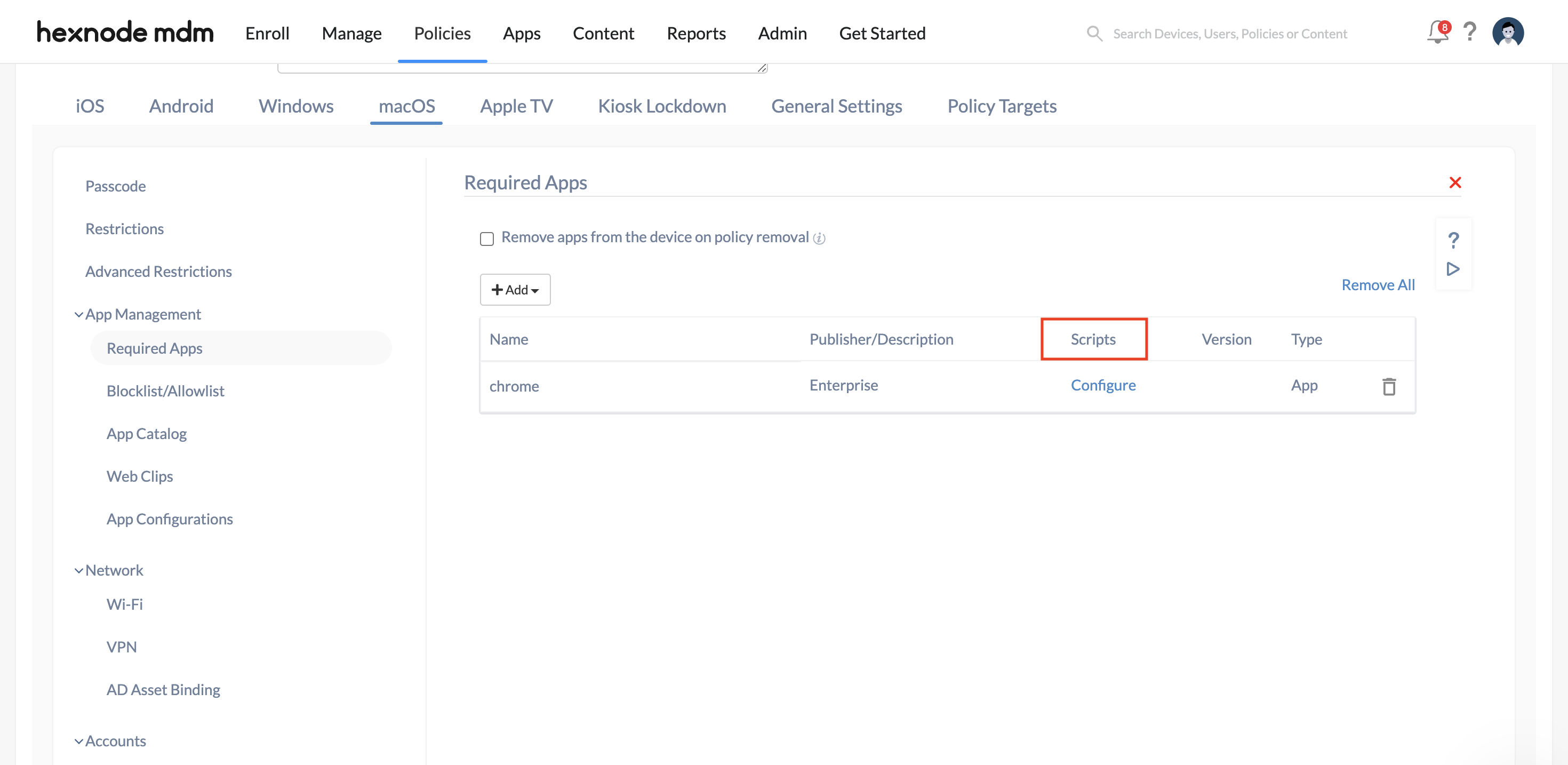 Configuring License Key for macOS Apps in Hexnode UEM