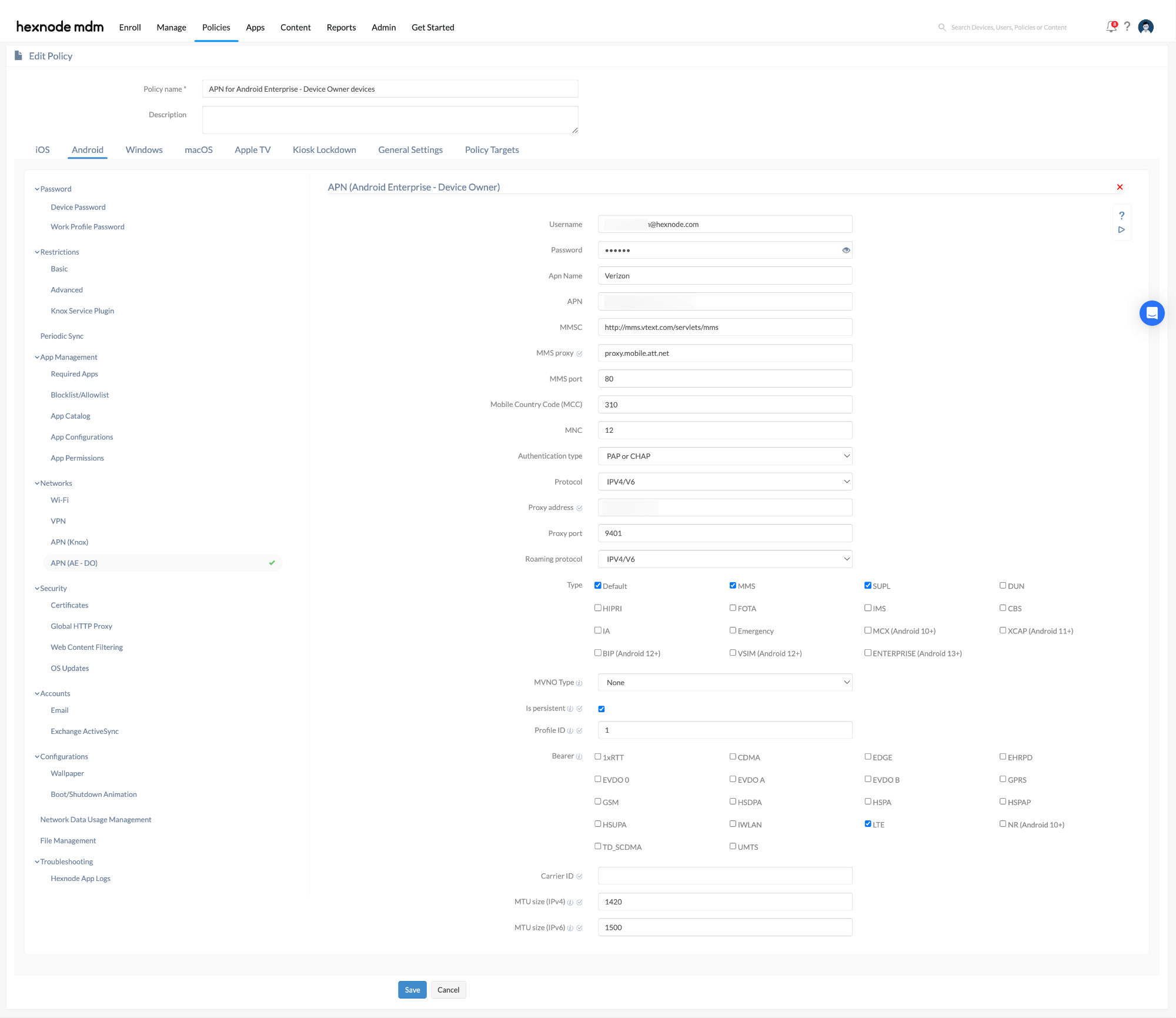 configure-apn-for-android-enterprise-do-devices-hexnode-help-center