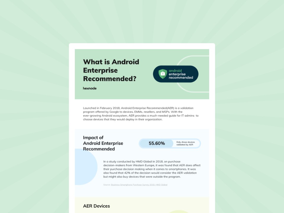 What is Android Enterprise Recommended?